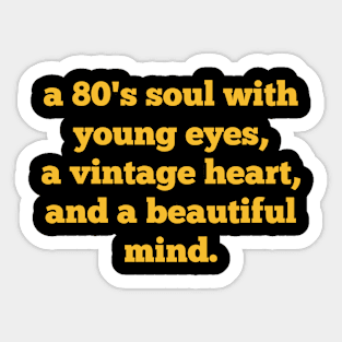 80s Soul Old School Sticker